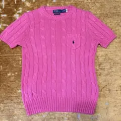 【人気商品】POLO RALPH LAUREN 半袖ケーブルニット