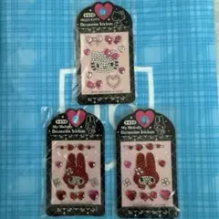 ハローキティ・マイメロディデコレーションステッカーシール