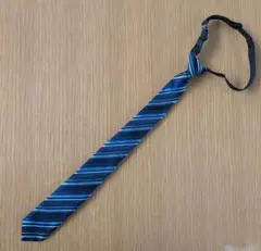 ネクタイ　子ども用　ストライプ　ブルー系