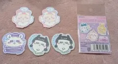 ちいかわ ダイカットステッカー モモンガ 古本屋　カニちゃん　5枚セット