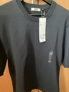 UNIQLO U ニット Tシャツ ネイビー M