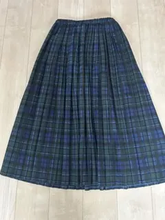 IENA イエナ　チェック　ロングプリーツスカート　36