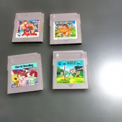 【Nintendo】　【任天堂】　レトロ　ゲームカセット　4個　セット