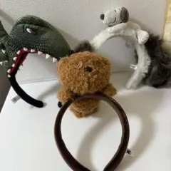超美品☆ USJ カチューシャ　スヌーピー+ジュラシックパーク+ミニオン　ティム