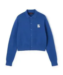 CABaN ボタン付きカーディガン 青 ブルー