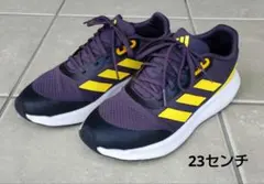 adidas 紺&黄色 スニーカー【23cm】
