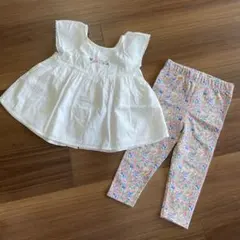 Ralph Lauren ブラウスと花柄レギンスセット