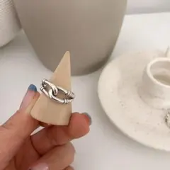 シルバー925 ヴィンテージリング チェーン メキシカンジュエリー ユニセックス