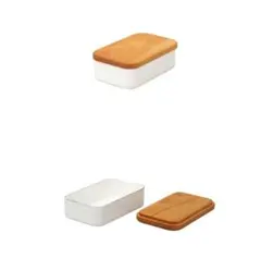 【最終値下】野田琺瑯 バターケース 200g 保存容器 収納用品のサムネイル