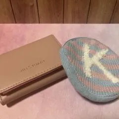 JILLSTUART ピンク ミニ財布　＆　ニットミニポーチのサムネイル