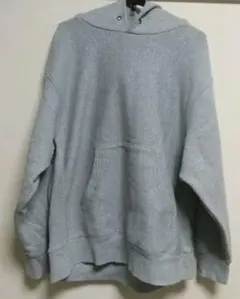 GU メンズ プルオーバーパーカー グレー