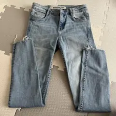 ZARA スキニーデニム ライトブルー