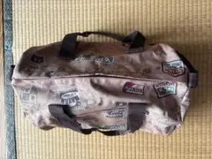 わちふいーるど ダヤン ボストンバッグ 総柄 ブラウン系
