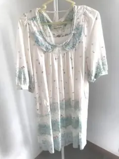 フランシュリッペ シロツメクサ 膝丈ワンピース インナーワンピ付き