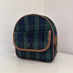 チェック柄 通園リュック