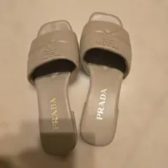 PRADA キルティングデザイン サンダル 36