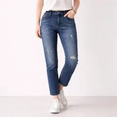 ユニクロ【26】スリムボーイフレンドフィットアンクルジーンズ