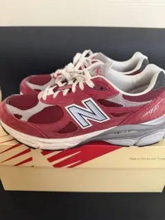 New Balance M990TF3 レッド スニーカーのサムネイル