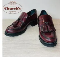 Churchs チャーチ 本革 タッセルローファー ボルドー 35.5のサムネイル