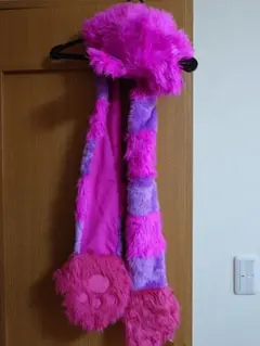 ディズニー　フード付きマフラー　チェシャ猫