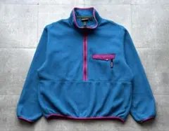 91年製　USA製　パタゴニア　シンチラ　ハーフジップ　フリース　Lサイズ
