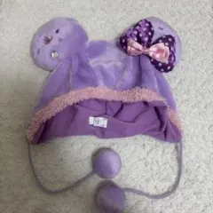 ミニー　紫　ファンキャップ　ミニーちゃん　パープル