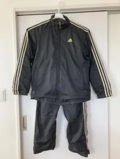 adidas アディダス トラックスーツ 上下セット ブラック　サイズO