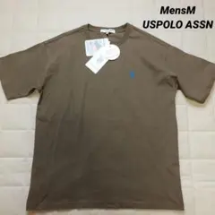 USPOLO ASSN ブラウン Tシャツ Mサイズ ヘビーウェイト素材