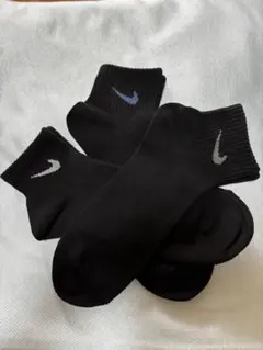 新品　黒系　NIKE ナイキ　靴下　3足セット