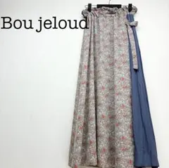 ブージュルード　切替　ロングスカート　花柄　サイズ38