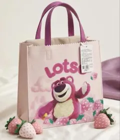 ディズニー ロッツォ トートバッグ バック ピンク いちご柄 未使用 タグ付き