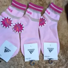 アディダス新品靴下キッズ22から24★3足