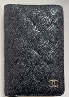 値下げ⭐︎シャネル マトラッセ　アジェンダカバーブラック レザー スケジュール帳)
