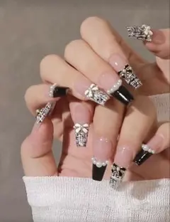 羅*♡様 再利用可能プレスオンネイル 24本入り