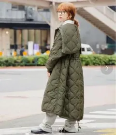 BEAMS BOY ビームスボーイ ナイロン キルティング フード コート