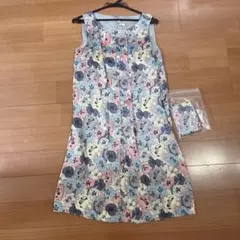 【ANAYI】 花柄 ワンピース アナイ ノースリーブ 2way 結婚式 ドレス