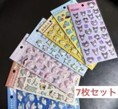 サンリオ　ぷくっとシール　7枚セット　シナモロール　マイメロ　クロミ　ダイソー