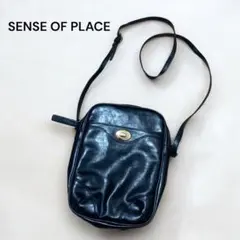 SENSE of PLACE センスオブプレイス ショルダーバッグ 縦 ブラック