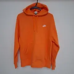 상태좋음 NIKE ナイキ クラブフリース プルオーバーパーカー オレンジ L