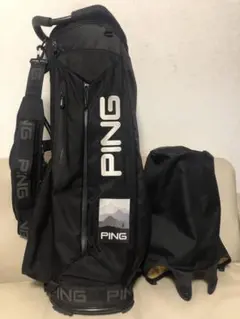 PING HOOFERキャディバッグ 星柄 ネイビー 軽量 希少品 PING HOOFER スタンドキャディバッグ 星柄 - メルカリ