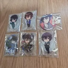 619文豪ストレイドッグス　太宰治ミニアクリルスタンド　缶バッジ6点セット