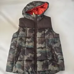 ZARA BOYS カモフラージュ柄 中綿ベスト 140cm