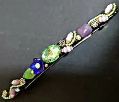 ヴィンテージ　高級フランス製　バレッタ　髪留め　未使用長期保管