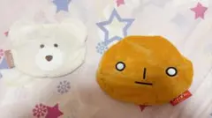 mocomocha クマとこげぱんのポーチ