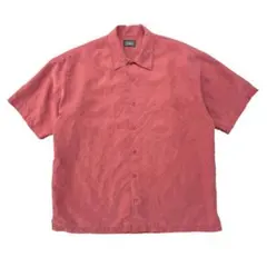 USA 古着 haggar アロハシャツ ハワイアンシャツ 総柄 刺繍 メンズM