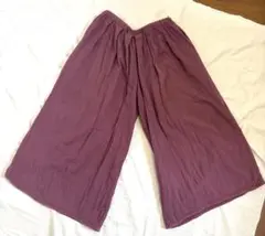 シサム工房　オーガニックコットン　ダブルガーゼパンツ