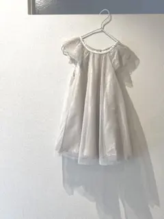 H&M＊ラメチュール素材ベビードレス＊90cm〜