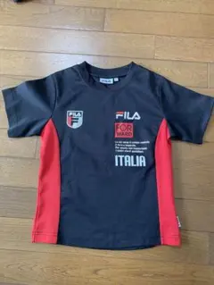 FILA Tシャツ 130サイズ 黒/赤