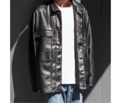 フェイクレザージャケット