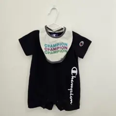 Champion ブラックロンパース 70・スタイセット